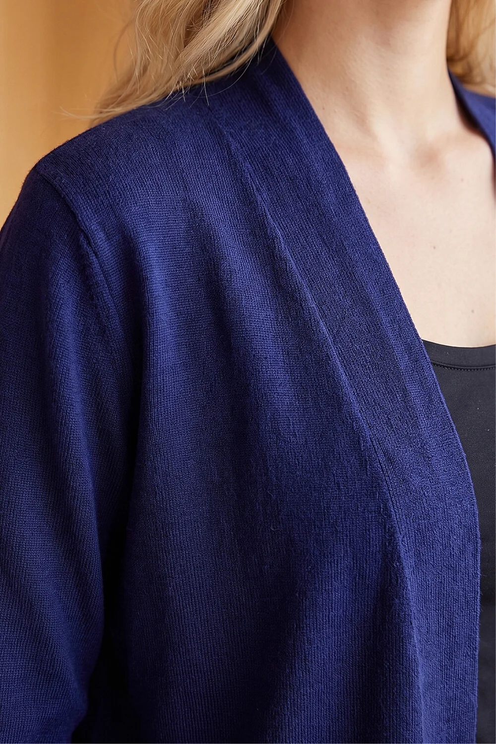 Roman Navy Petite Plain Stretch Cardigan - 8 Image 4