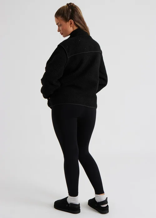 Urban Bliss Black Fleece Jacket - 16 Image 4
