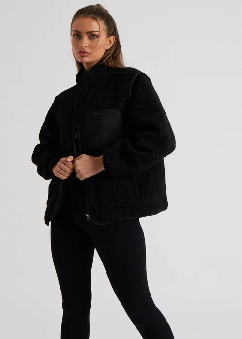 Urban Bliss Black Fleece Jacket - 16 Image 2