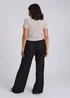 Urban Bliss Black Drawstring Wide Leg Trouser - 10 Image 4