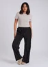 Urban Bliss Black Drawstring Wide Leg Trouser - 10 Image 3