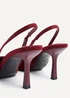 Linzi Dash Burgundy Scuba Court Heel - Size 6 Image 4