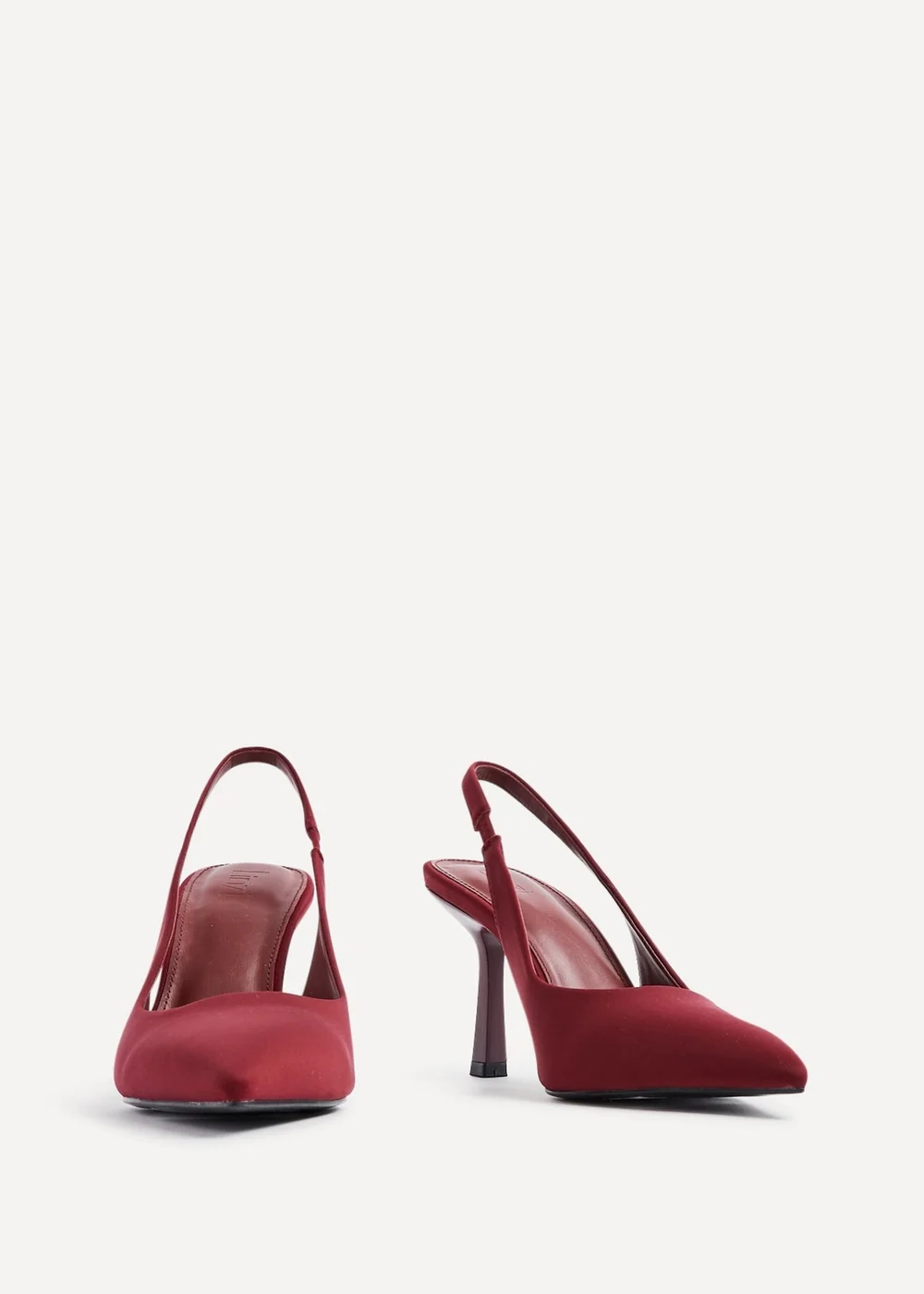 Linzi Dash Burgundy Scuba Court Heels - Size 6 Image 3