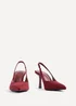 Linzi Dash Burgundy Scuba Court Heel - Size 6 Image 3
