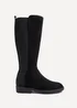 Linzi Knight Black Faux Suede High Leg Boot - 4 Image 2