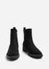 Linzi Dalston Black Faux Suede Classic Chelsea Boot - Size 6 Image 3