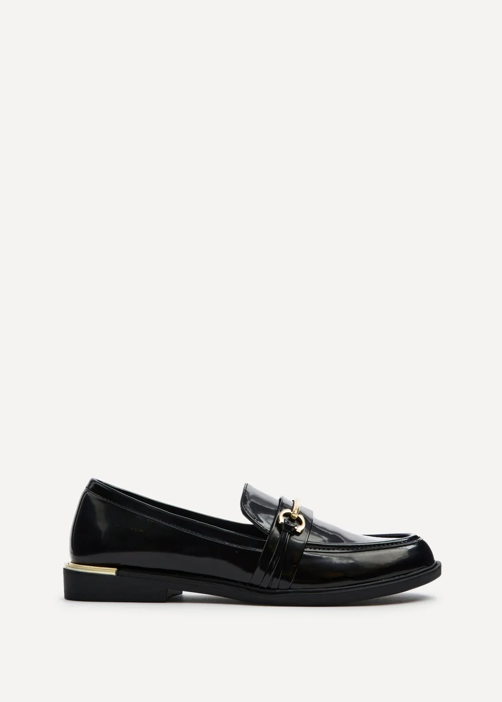 Linzi Breeze Black Faux Leather Loafer - Size 3 Image 2