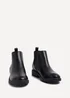 Linzi Karina Black Faux Leather Classic Chelsea Boot - 4 Image 3