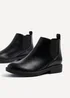 Linzi Karina Black Faux Leather Classic Chelsea Boot - 4 Image 4