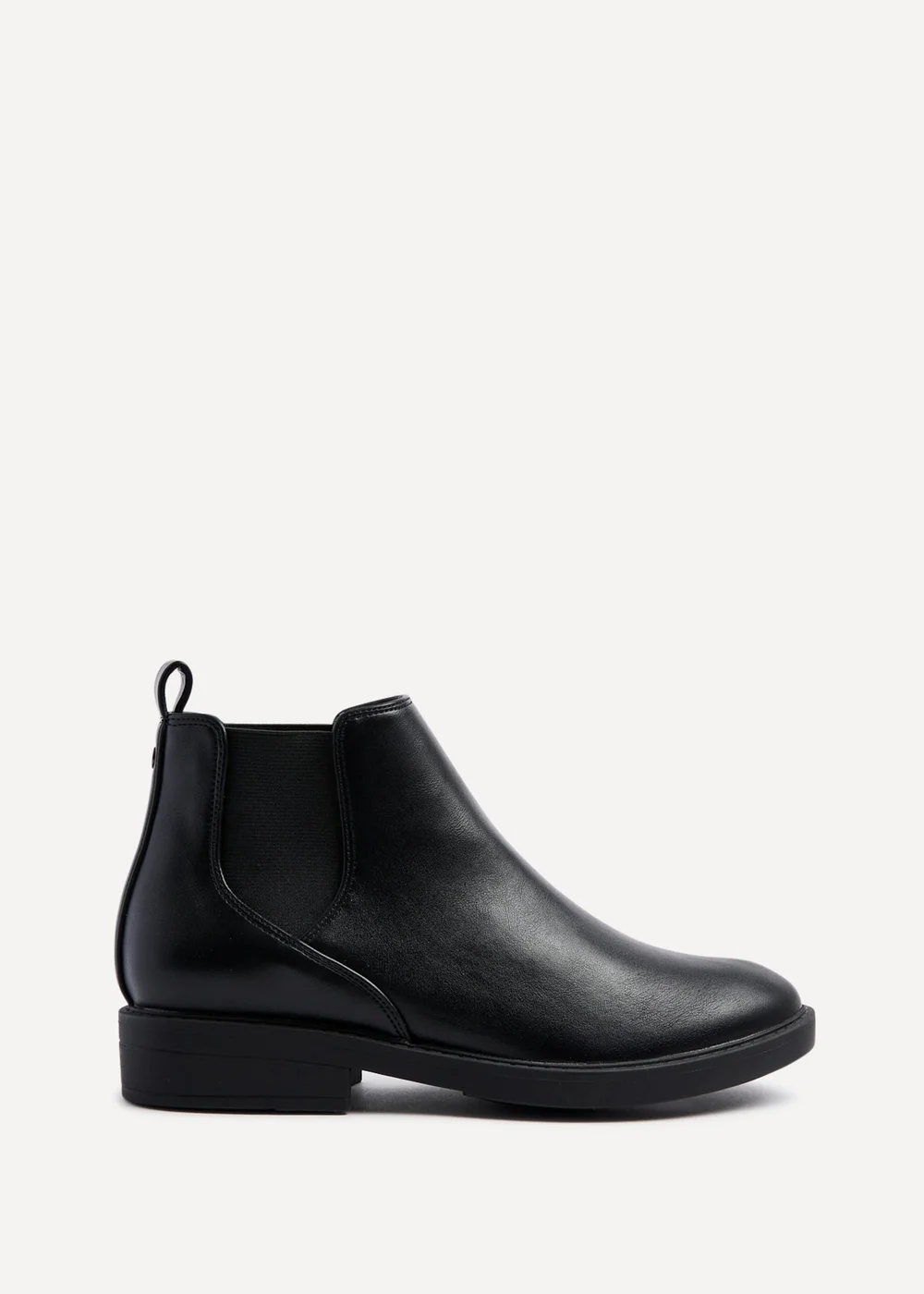 Linzi Karina Black Faux Leather Classic Chelsea Boot - 4 Image 2