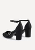 Linzi Tasha Black Scuba Block Court Heel - Size 8 Image 4