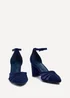 Linzi Tasha Navy Scuba Block Court Heel - Size 8 Image 3