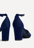 Linzi Tasha Navy Scuba Block Court Heel - Size 8 Image 5