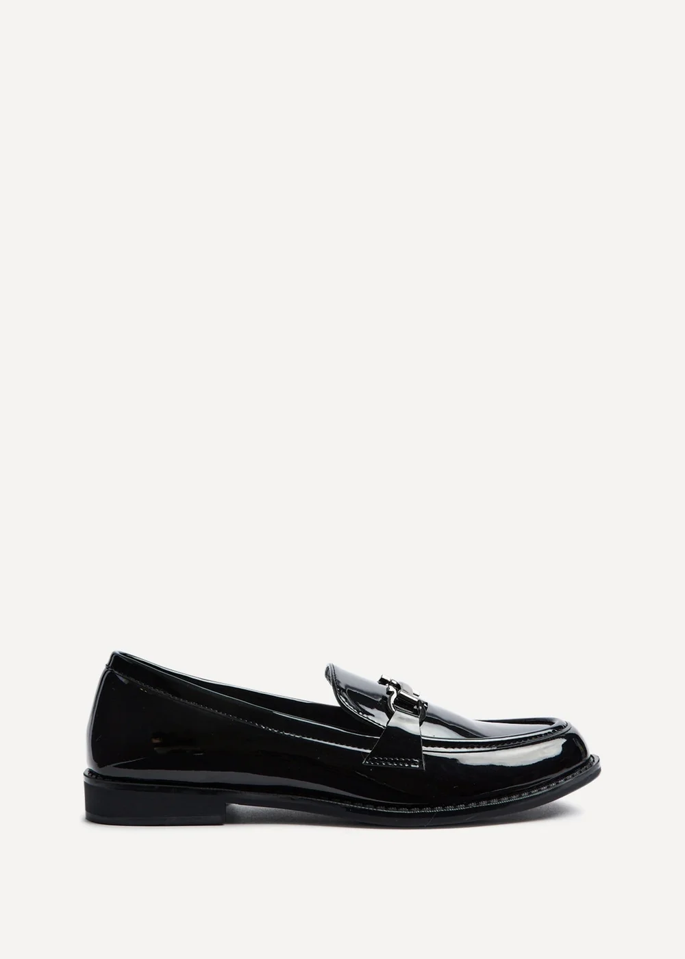 Linzi Belle Black Patent Slip On Loafer - Size 4 Image 2