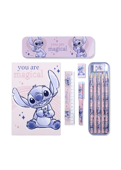 Disney Stitch Pink Stationary Set - One Size Image 1