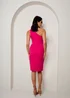 Chi Chi London Pink One Shoulder Cut Out Mini Dress - Size 16 Image 3