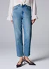 Light Wash Mom Jeans - Size 26 31 leg Image 3