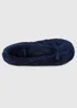 Totes Isotoner Navy Ladies Popcorn Ballet Slippers - M Image 5