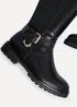 Linzi Regent Black Faux Leather High Leg Boot - Size 6 Image 4