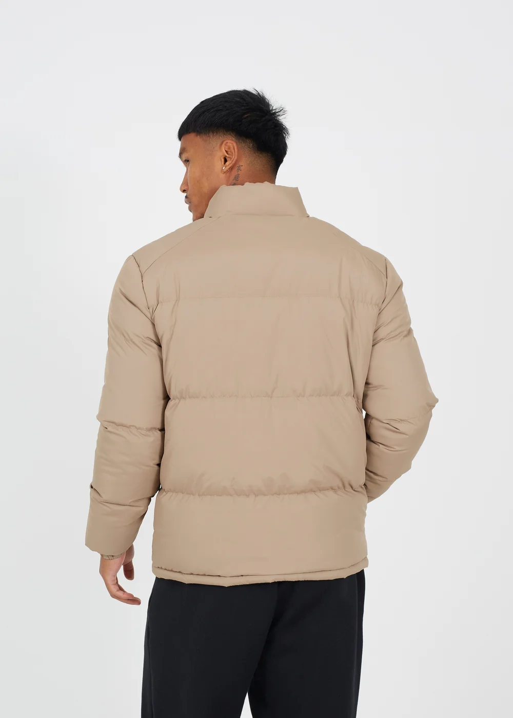 Brave Soul Stone Funnel Neck Padded Jacket - L Image 2