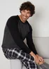 Threadbare Charcoal Cotton Blend Check Pyjama Set - 2XL Image 1