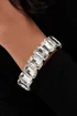 Mood Gold Crystal Stone Stretch Bracelet - One Size Image 1