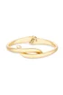 Jon Richard Gold Plated Polished Twisted Bangle Bracelet - One Size Image 1