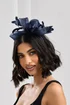 Jon Richard Navy Medium Fascinator Headband - One Size Image 2
