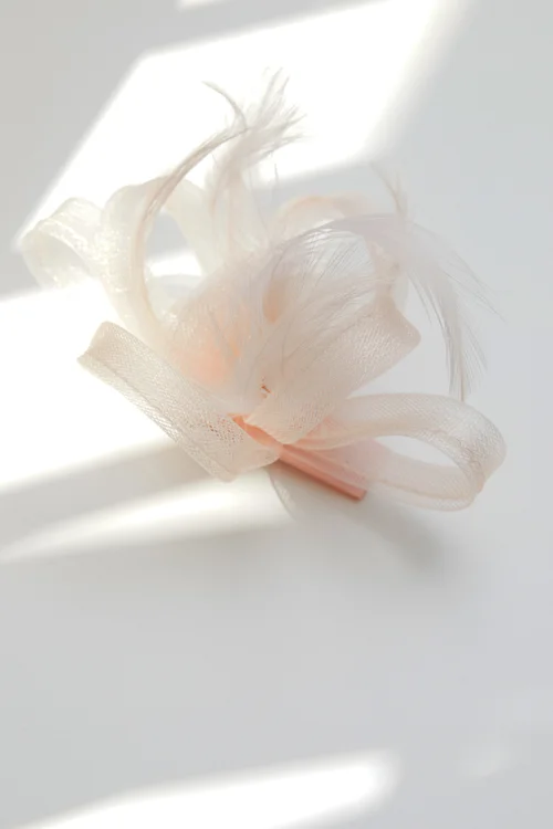 Jon Richard Cream Small Fascinator Clip - One Size Image 2