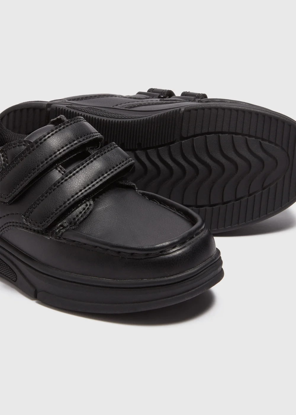 Boys Black Scuff Resistant Formal School Shoes (Younger 8-Older 6) - Size 10 Infants Image 2