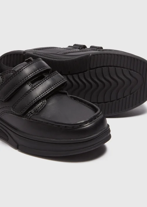 Boys Black Scuff Resistant Formal School Shoes (Younger 8-Older 6) - Size 10 Infants Image 2