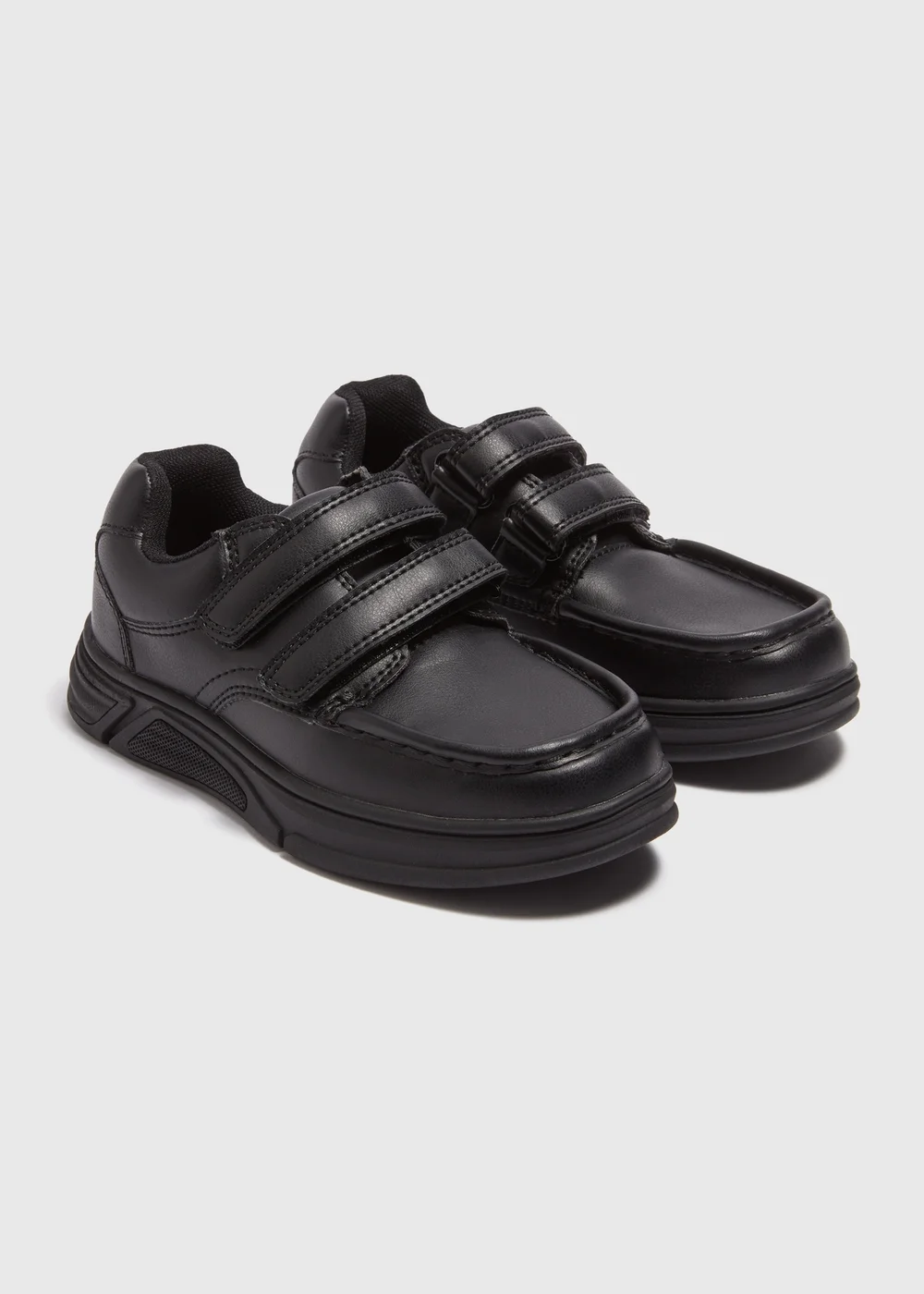 Boys Black Scuff Resistant Formal School Shoes (Younger 8-Older 6) - Size 10 Infants Image 1