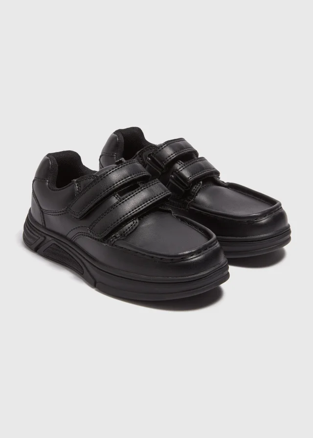 Boys Black Scuff Resistant Formal School Shoes (Younger 8-Older 6)