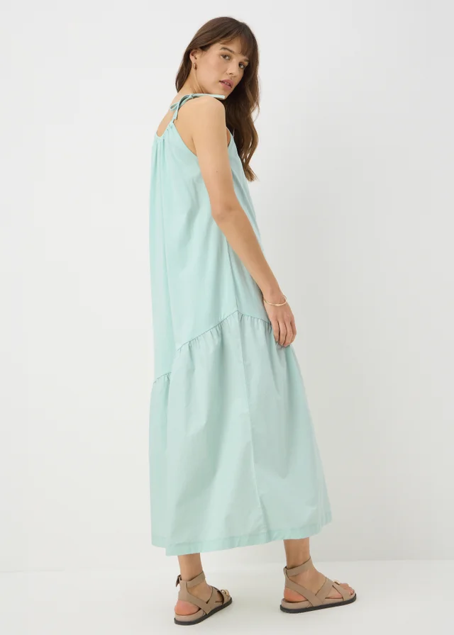 Mint Asymmetric Tiered Cami Maxi Dress