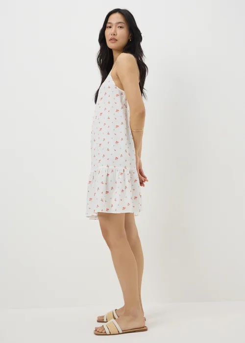 Coral Ditsy Floral Cami Mini Dress - Size 18 Image 1