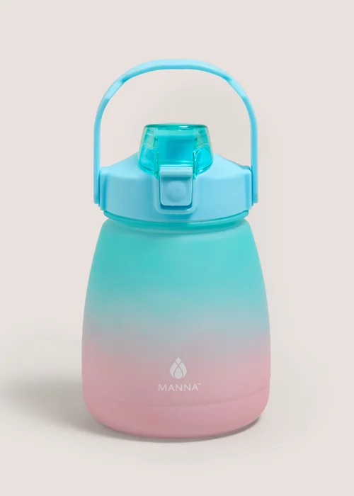 Blue Ombre Sports Push Bottle Image 1