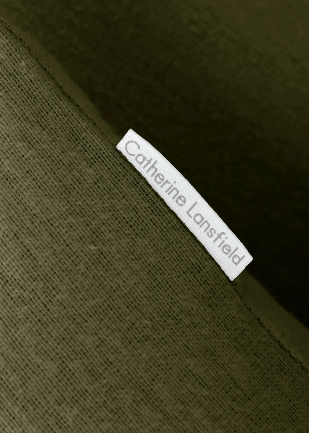 Catherine Lansfield Green Brushed Cotton Duvet Set - Single Image 3