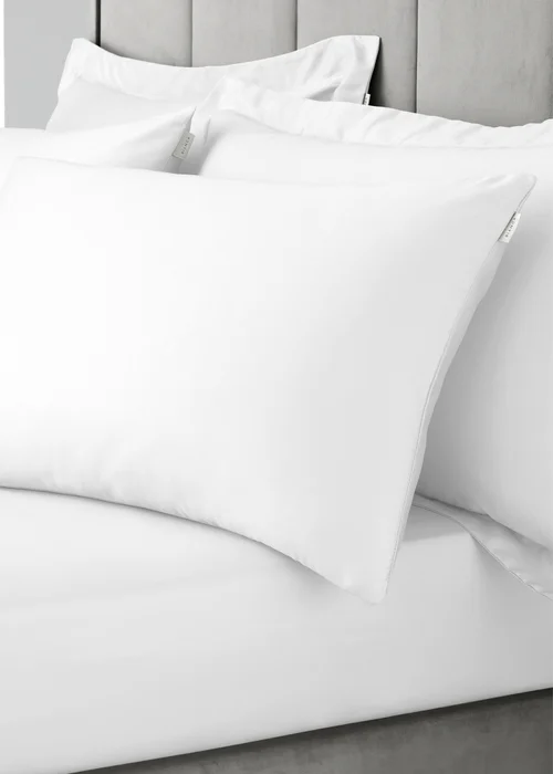 Bianca Fine Linens White Cotton Sateen Duvet Set - Single Image 2