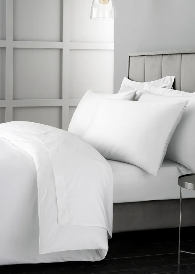 Bianca Fine Linens White Cotton Sateen Duvet Set