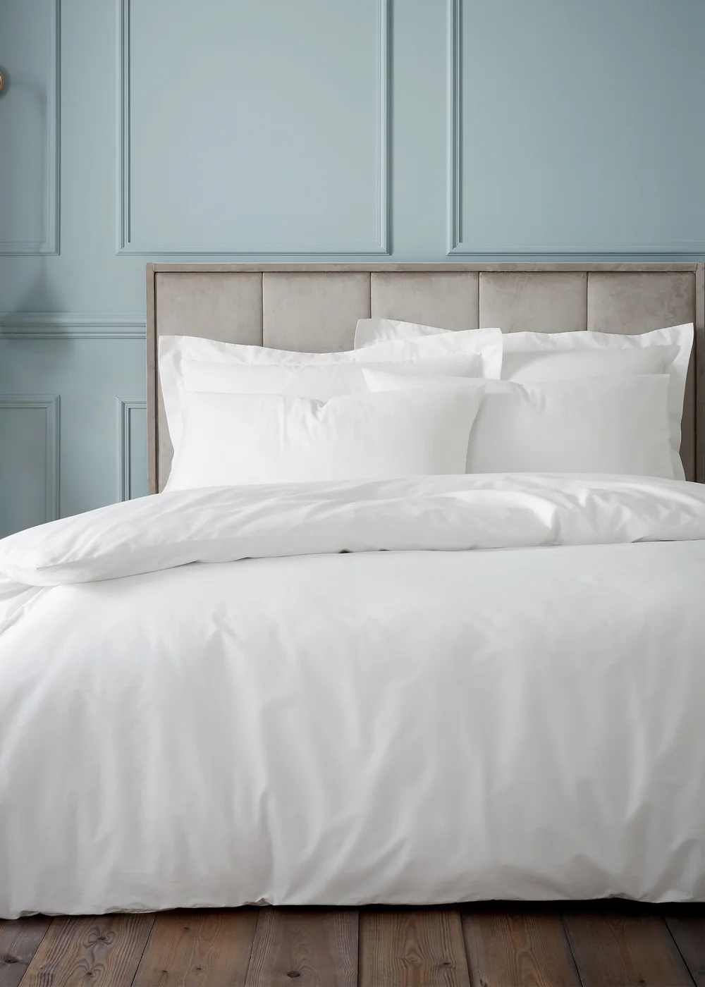 Bianca Fine Linens White 180 Thread Count Egyptian Cotton Duvet Set - Double Image 1