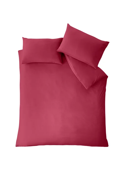 Catherine Lansfield Pink So Soft Non-Iron Duvet Cover Set - Single Image 3