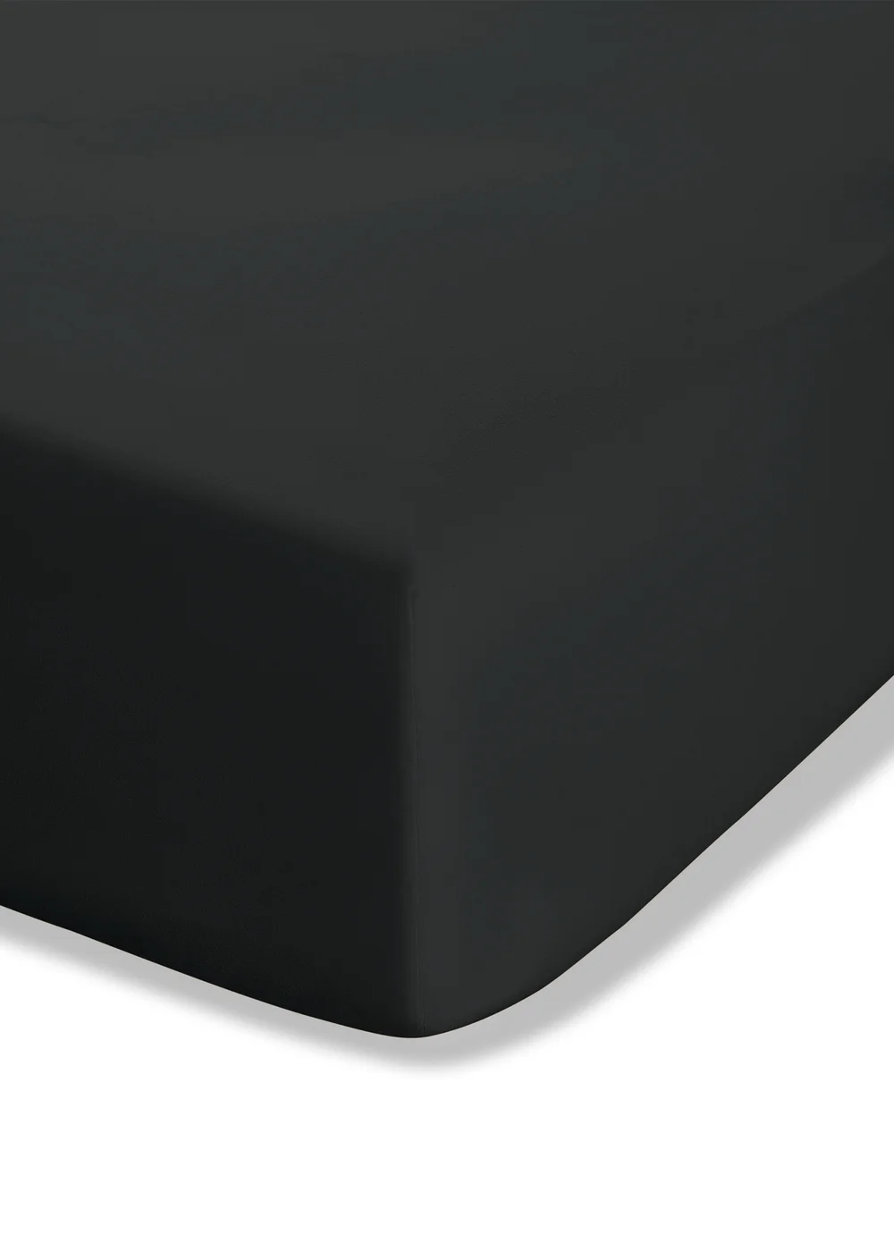Catherine Lansfield Black Easy Iron Percale Combed Extra Deep Fitted Sheet - Fitted Double Image 2