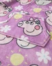 Peppa Pig Girls Purple Scattered Print Blanket Hoodie - One Size Image 4
