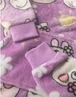 Peppa Pig Girls Purple Scattered Print Blanket Hoodie - One Size Image 5