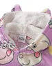 Peppa Pig Girls Purple Scattered Print Blanket Hoodie - One Size Image 3