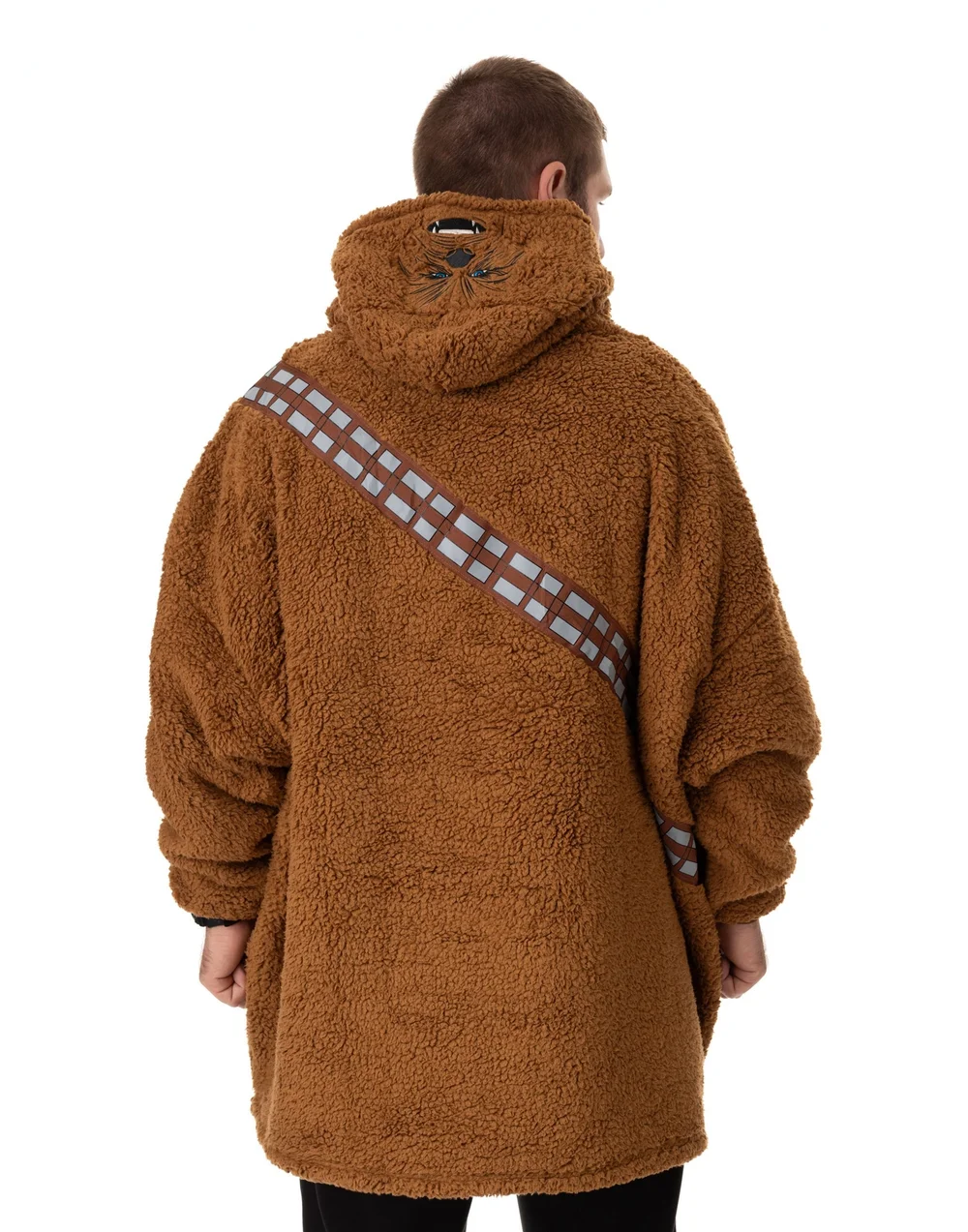 Star Wars Brown Chewbacca Blanket Hoodie - One Size Image 2