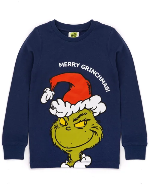 Vanilla Underground The Grinch Boys Blue The Grinch Pyjama Set (2 - 10 Years) - Age 2-3 Years Image 4