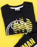 Vanilla Underground DC Comics Boys Black Stylised Batman Logo Pyjama Set (3 - 14 Years) - Age 5-6 Years Image 3
