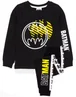 Vanilla Underground DC Comics Boys Black Stylised Batman Logo Pyjama Set (3 - 14 Years) - Age 5-6 Years Image 1