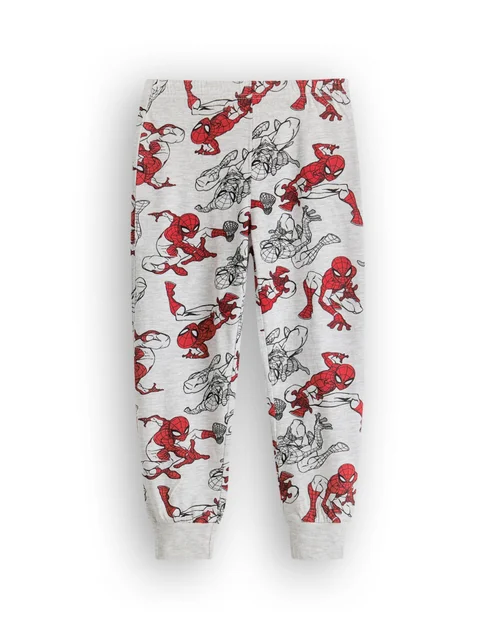 Vanilla Underground Marvel Boys Grey SpiderMan Long Sleeve Long Leg Pyjama Set (2 - 8 Years) - Age 6-7 Years Image 4